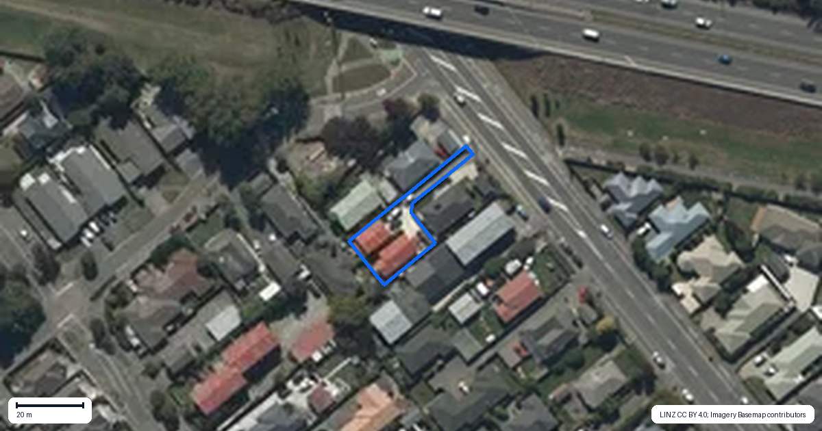 Property context map for 43A Wrights Road, Addington, Christchurch