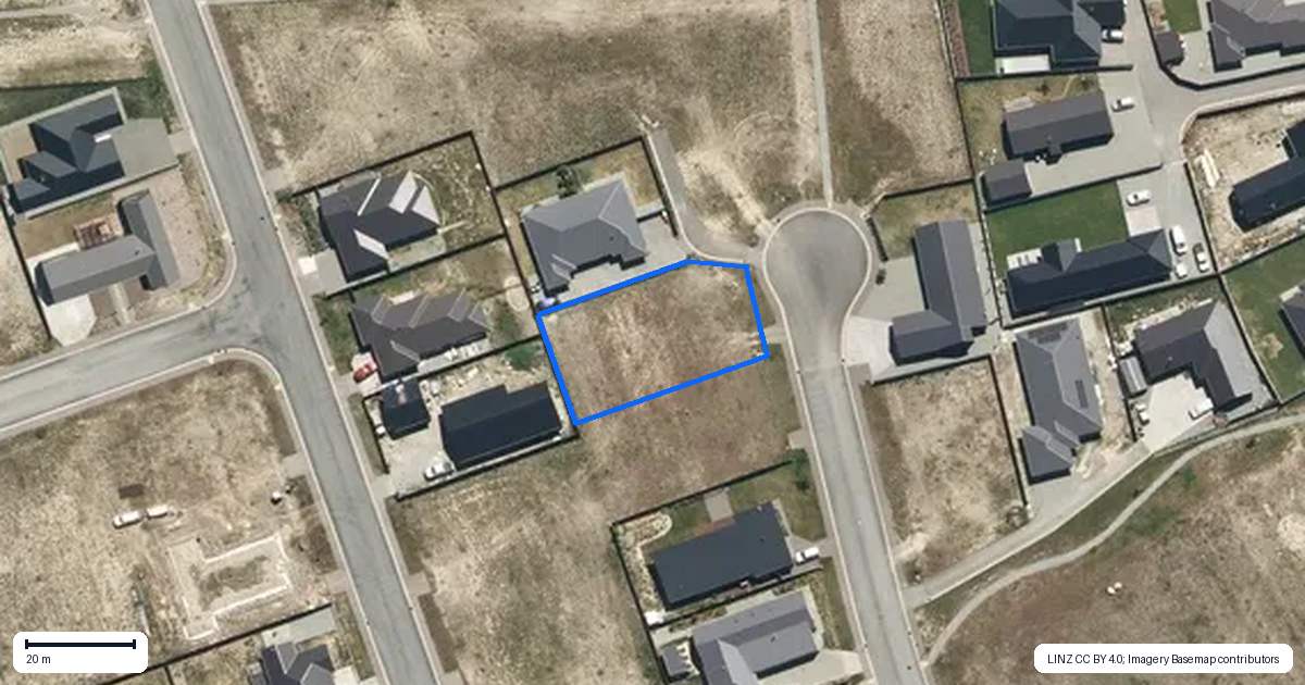 Property context map for 14 Canal Place, Twizel
