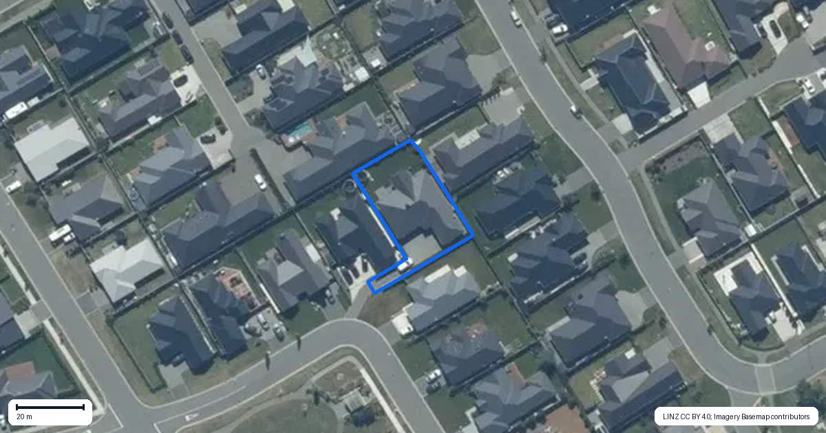 Property context map for 19 Rothwell Drive, Rolleston