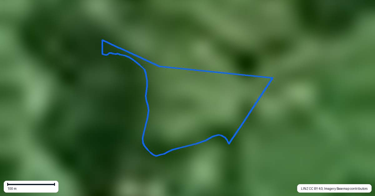 Property context map for 76 Thompson Road, Kaitaia