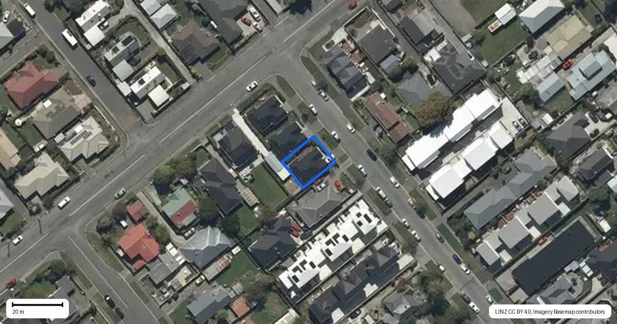 Property context map for 33 Sumner Street, Spreydon, Christchurch