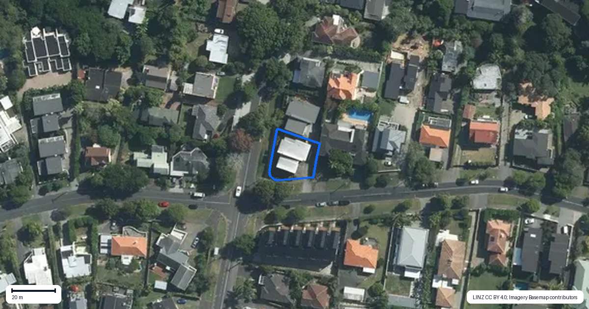 Property context map for 54 Godden Crescent, Mission Bay, Auckland