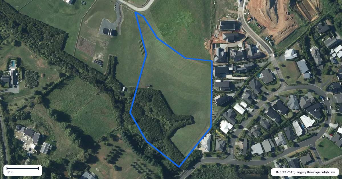 Property context map for 3 James Joseph Lane, Matakana