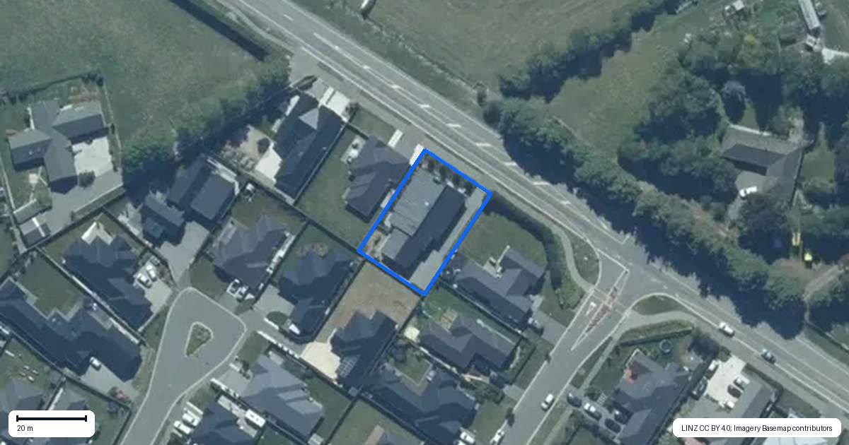 Property context map for 277 Lincoln Rolleston Road, Rolleston