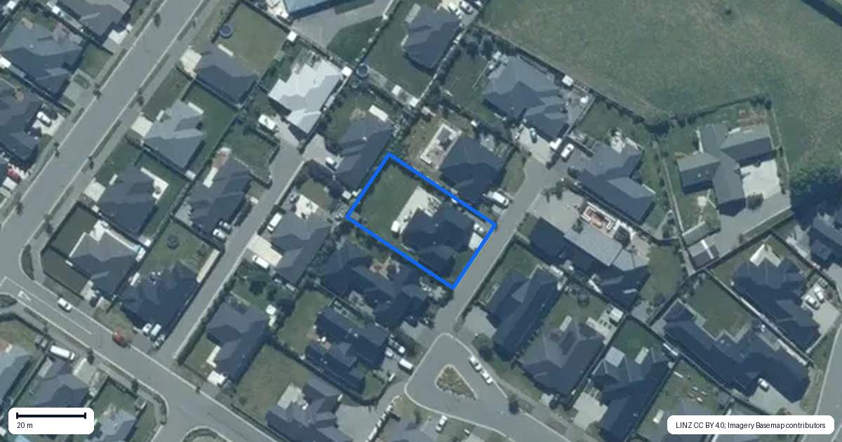 Property context map for 1 Power Place, Rolleston