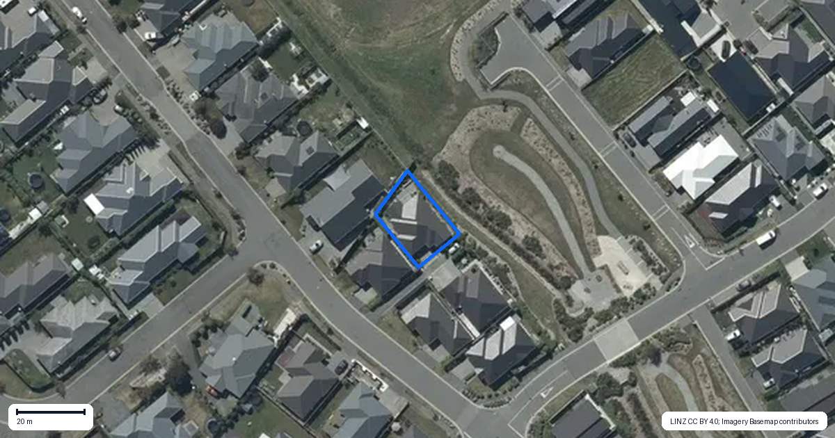 Property context map for 25 Conductors Road, Prebbleton