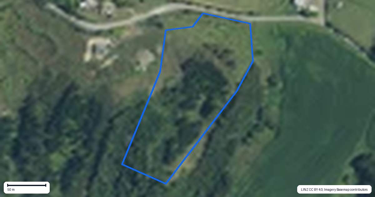 Property context map for 672 Pakaru Road, Kawakawa