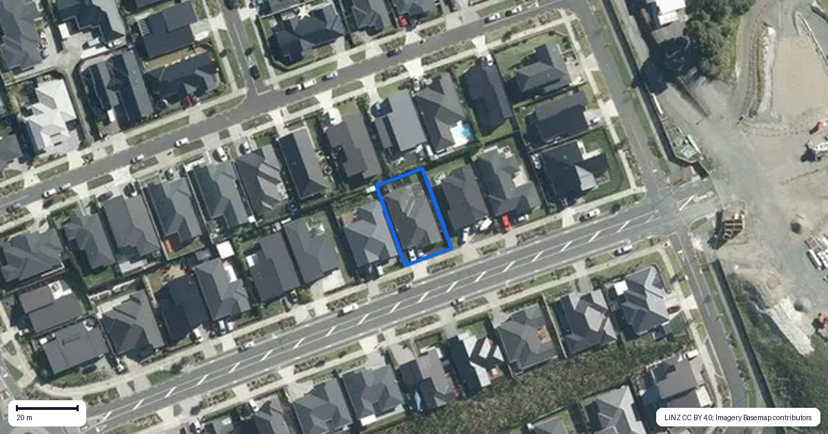 Property context map for 7 John Fair Drive, Wainui