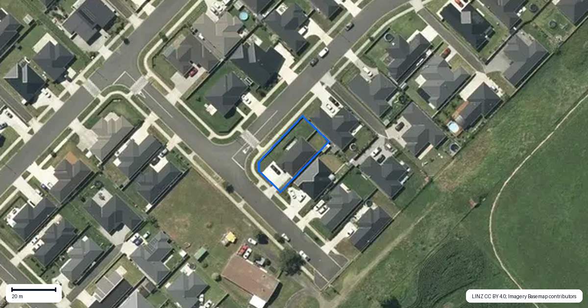 Property context map for 5 Akapuka Place, Ngaruawahia