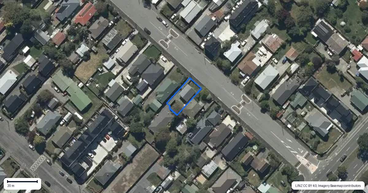 Property context map for 66 Rhona Street, Linwood, Christchurch