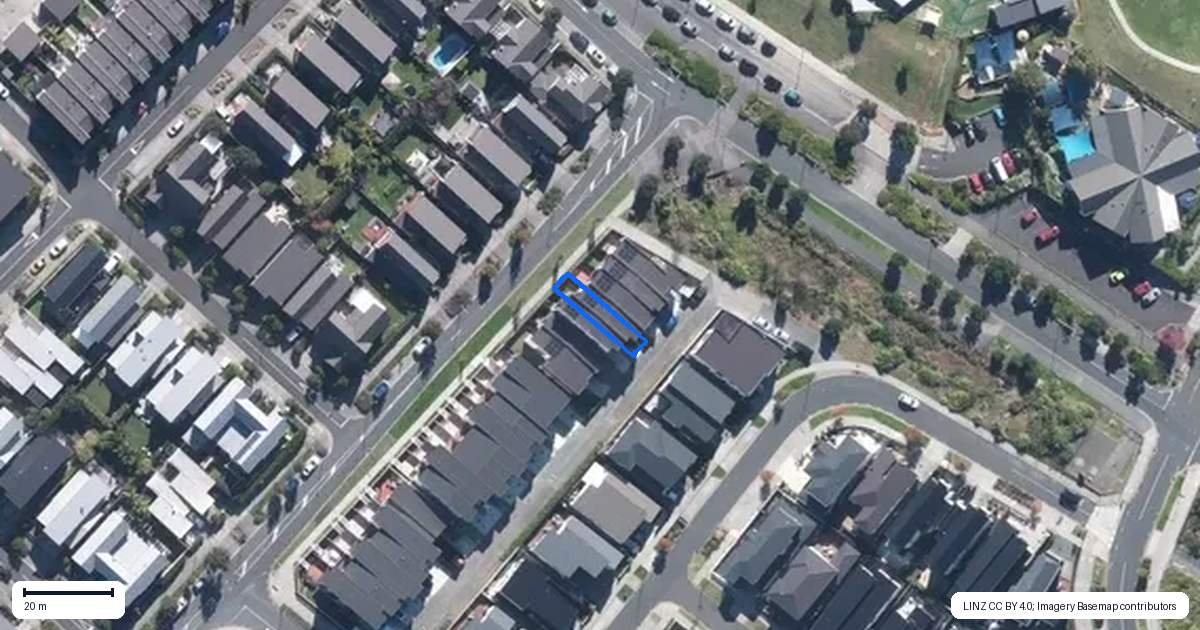 Property context map for 197 Clark Road, Hobsonville, Auckland
