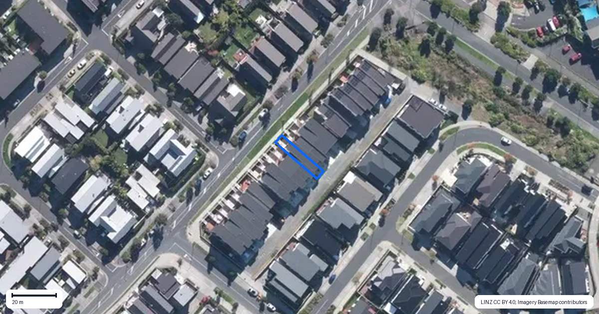 Property context map for 185 Clark Road, Hobsonville, Auckland