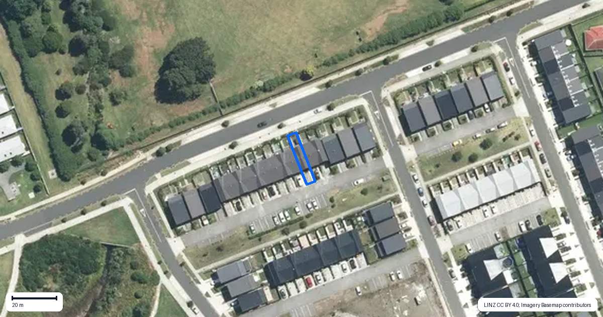Property context map for 154 Battalion Drive, Papakura