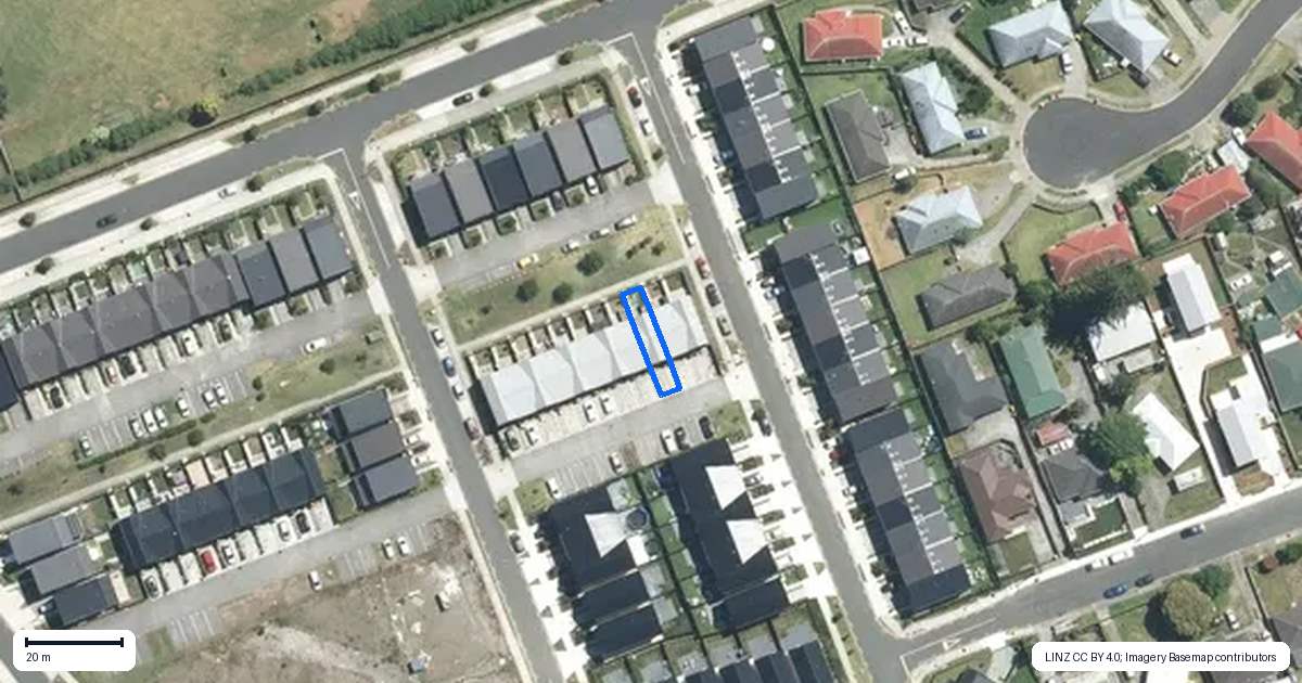 Property context map for 17 Valour Lane, Papakura