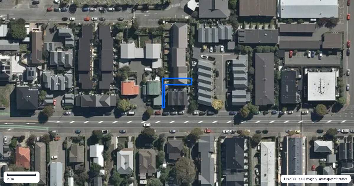 Property context map for 4/255 Kilmore Street, Christchurch Central, Christchurch