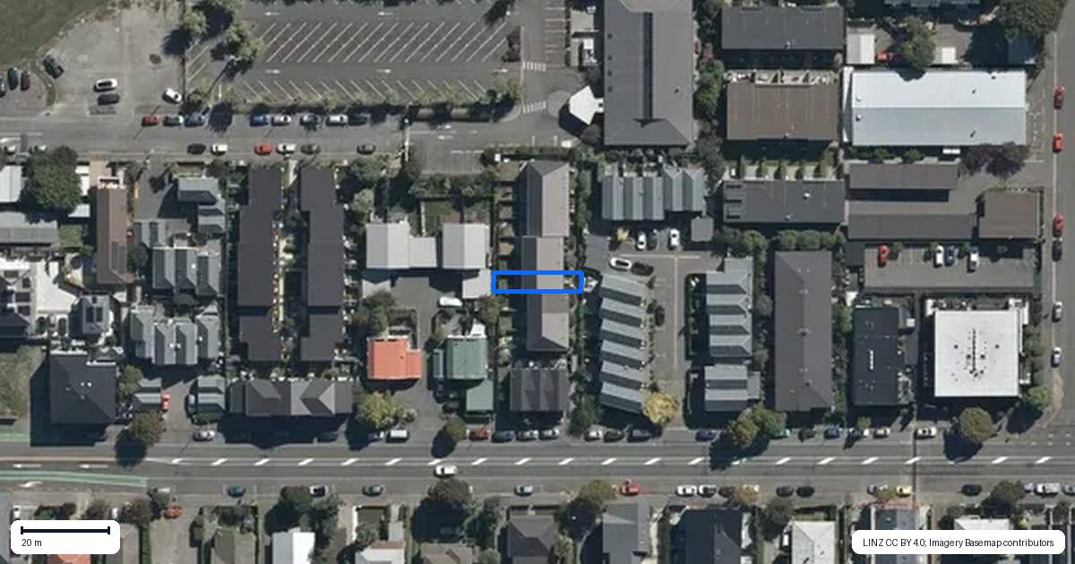 Property context map for 7/255 Kilmore Street, Christchurch Central, Christchurch