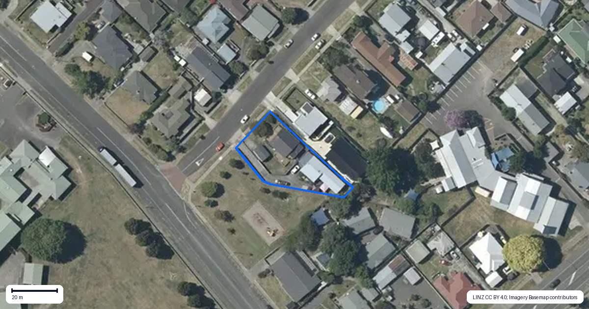 Property context map for 18B Forward Street, Greenmeadows, Napier