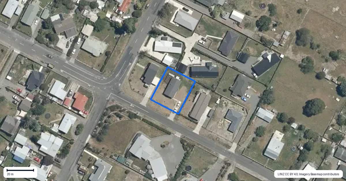 Property context map for 64B Bibby Street, Waipawa