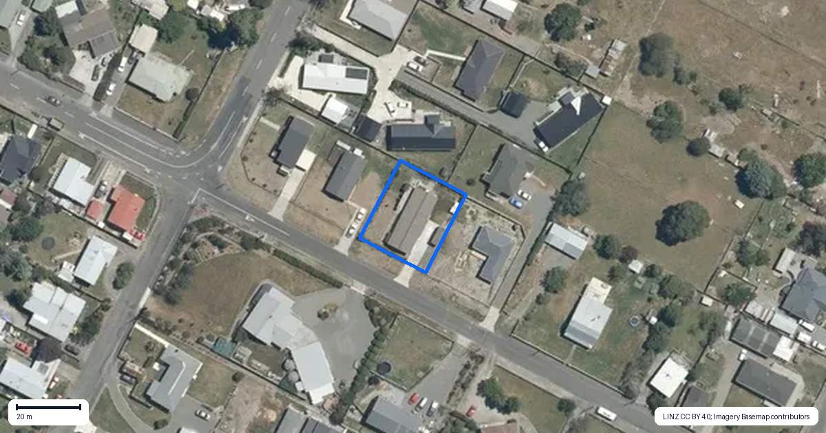 Property context map for 66A Bibby Street, Waipawa