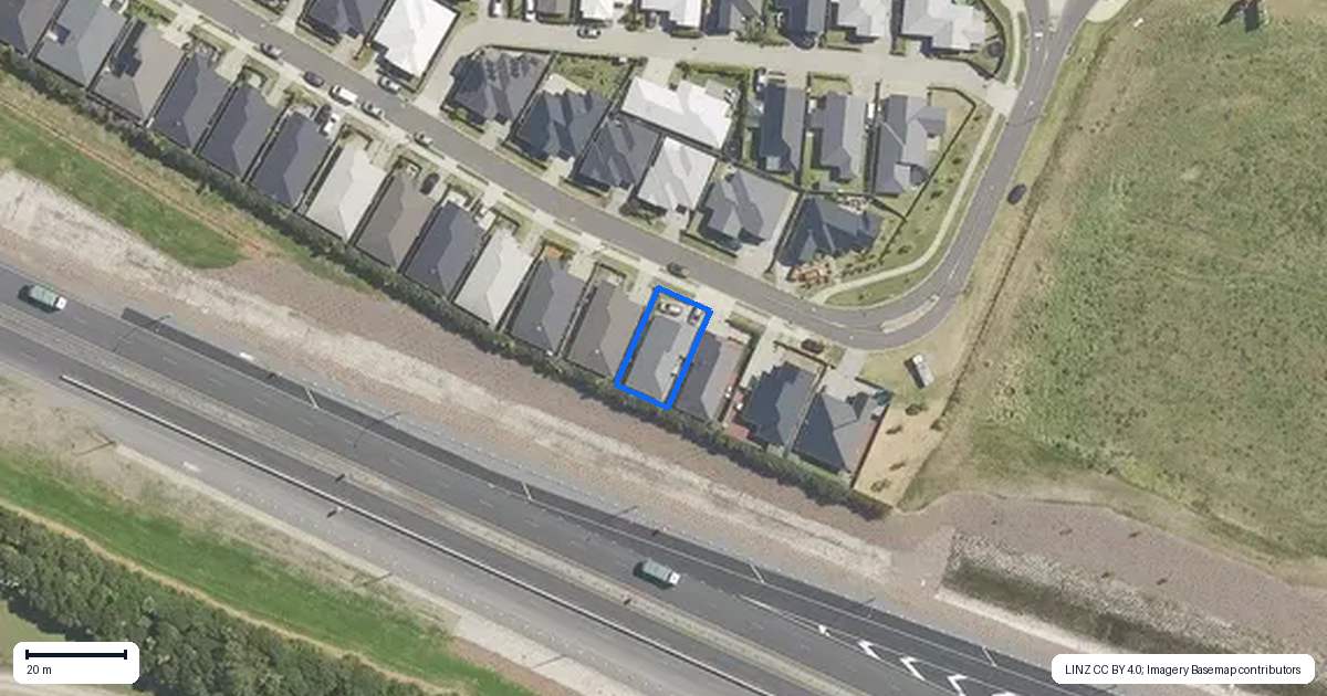 Property context map for 130 Union Drive, Papamoa