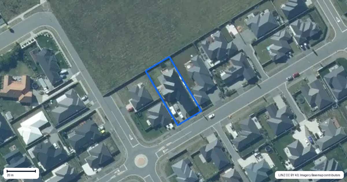 Property context map for 36 Brenley Drive, Rolleston