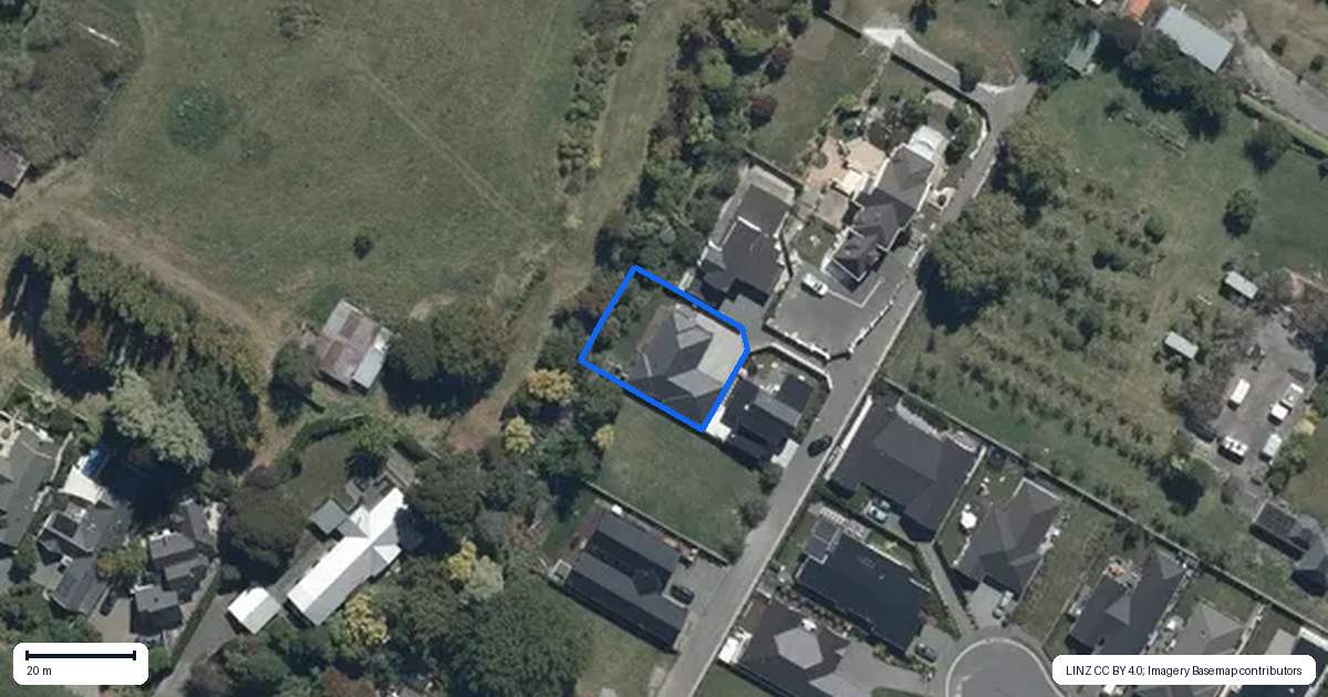 Property context map for 11 Styxspring Lane, Harewood, Christchurch
