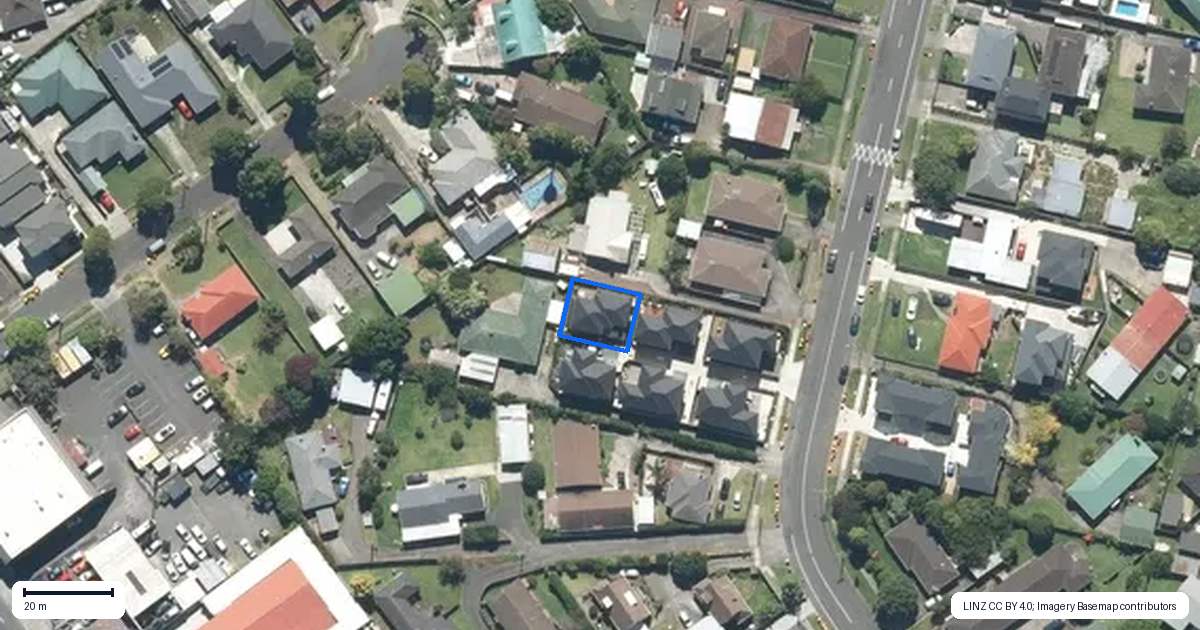 Property context map for 59C Wintere Road, Papatoetoe, Auckland