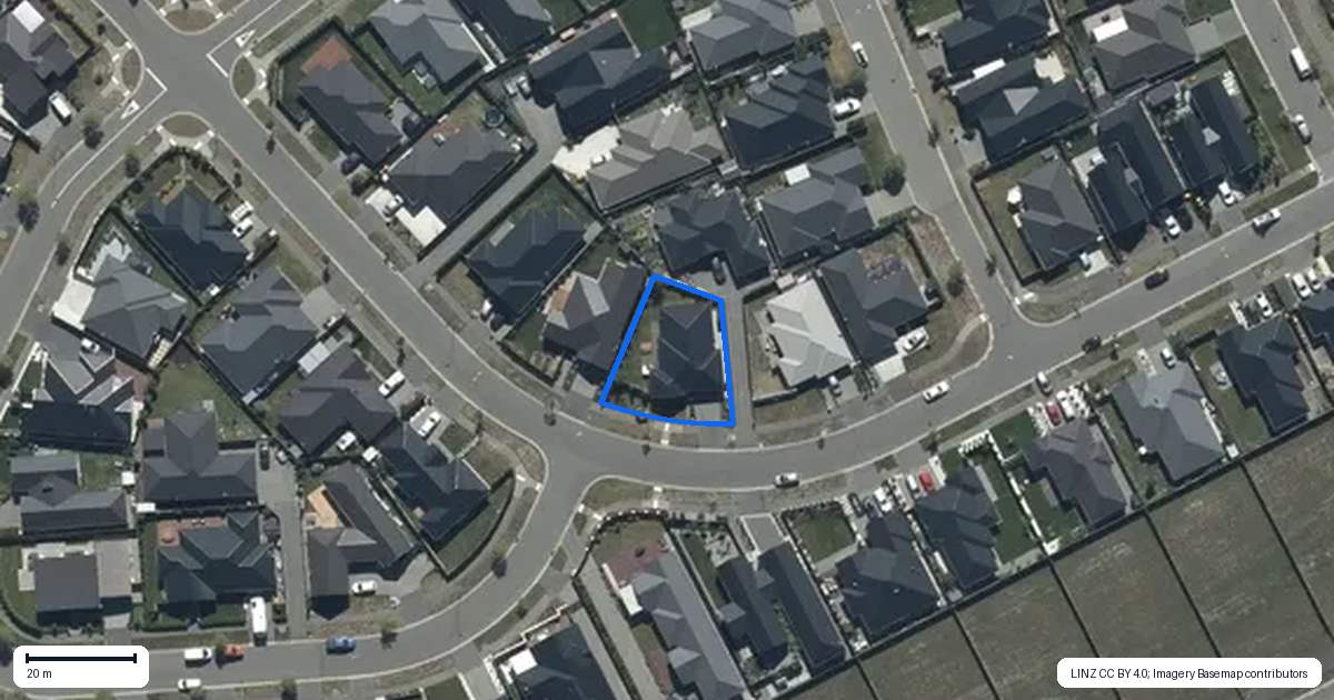 Property context map for 159 Georgina Street, Marshland, Christchurch