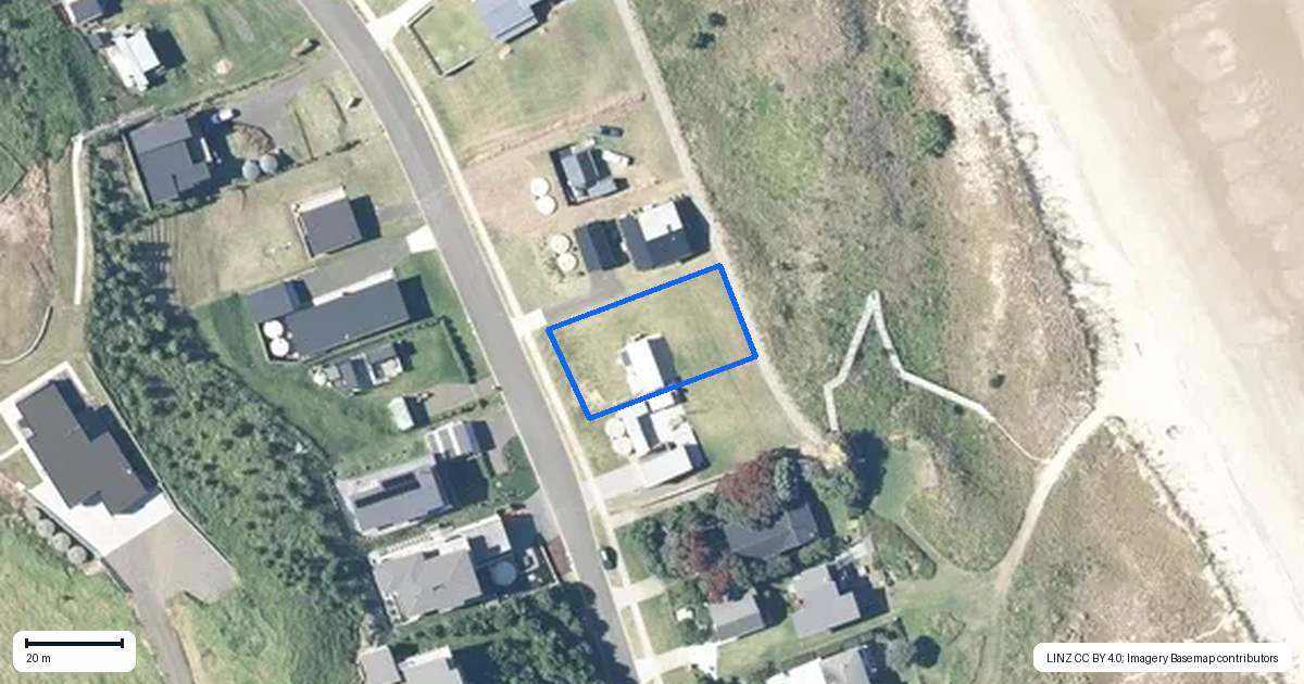 Property context map for 38 Skippers Road, Opito Bay, Whitianga