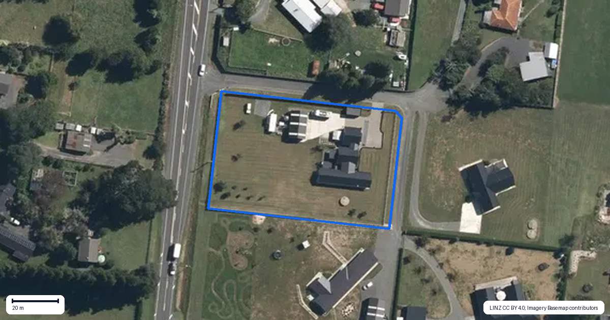 Property context map for 2/1131 McClure Street, Pirongia
