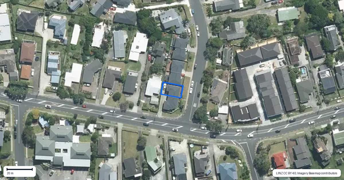 Property context map for 1B Nor'East Drive, Northcross, Auckland