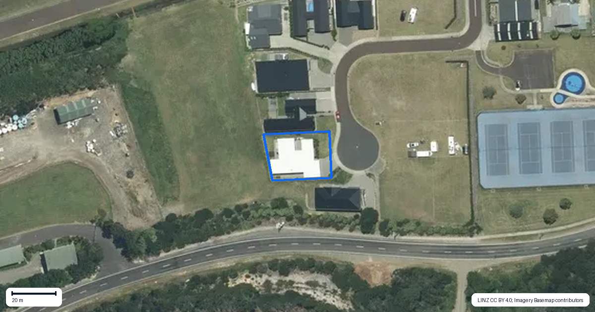 Property context map for 16 Ian Hopper Way, Pauanui
