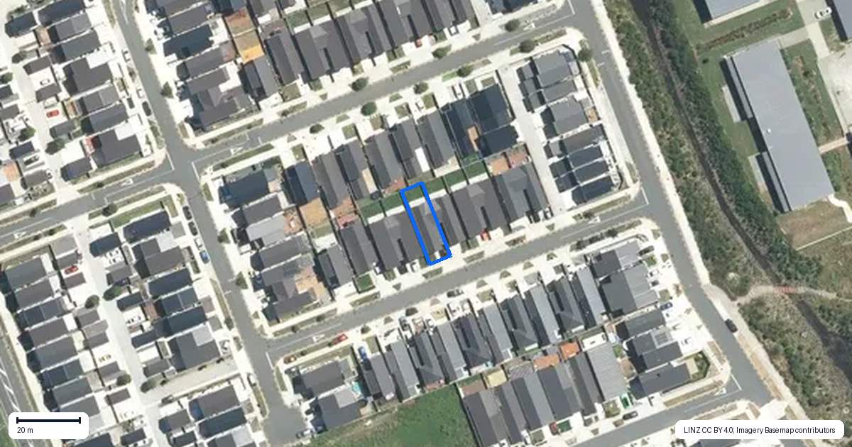Property context map for 13 Tetekura Street, Takanini, Auckland