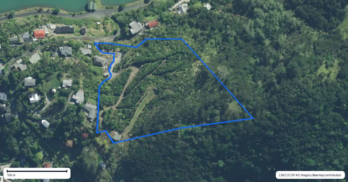 Property context map for 3 Gilligans Lane, Whangaroa, Kaeo