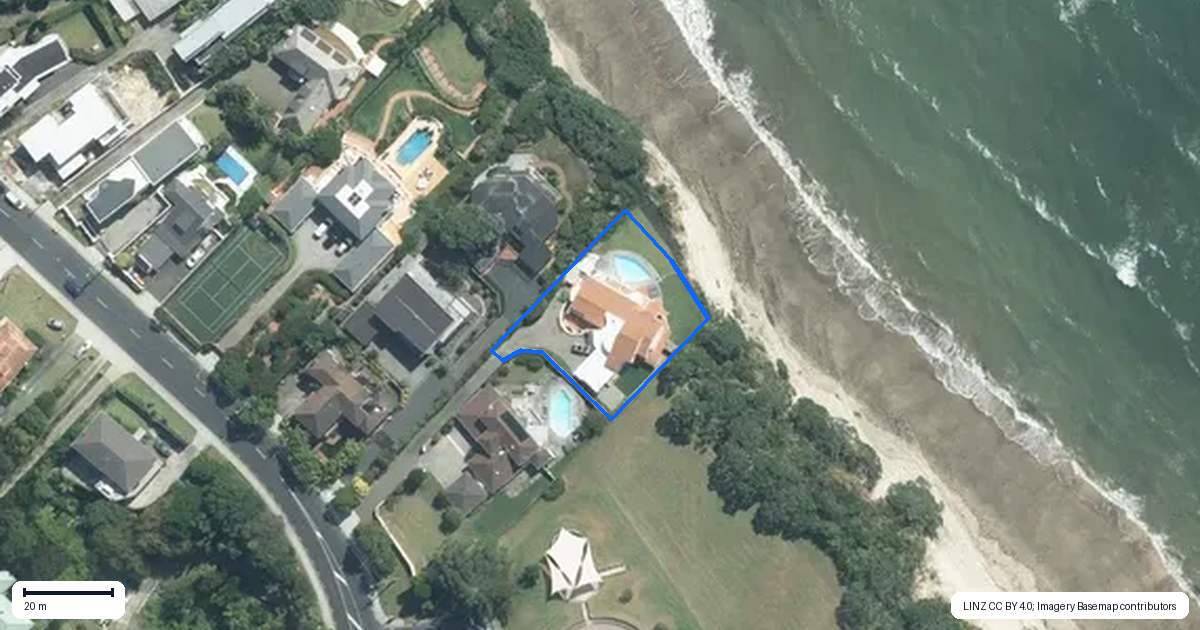 Property context map for 149A Beach Road, Castor Bay, Auckland