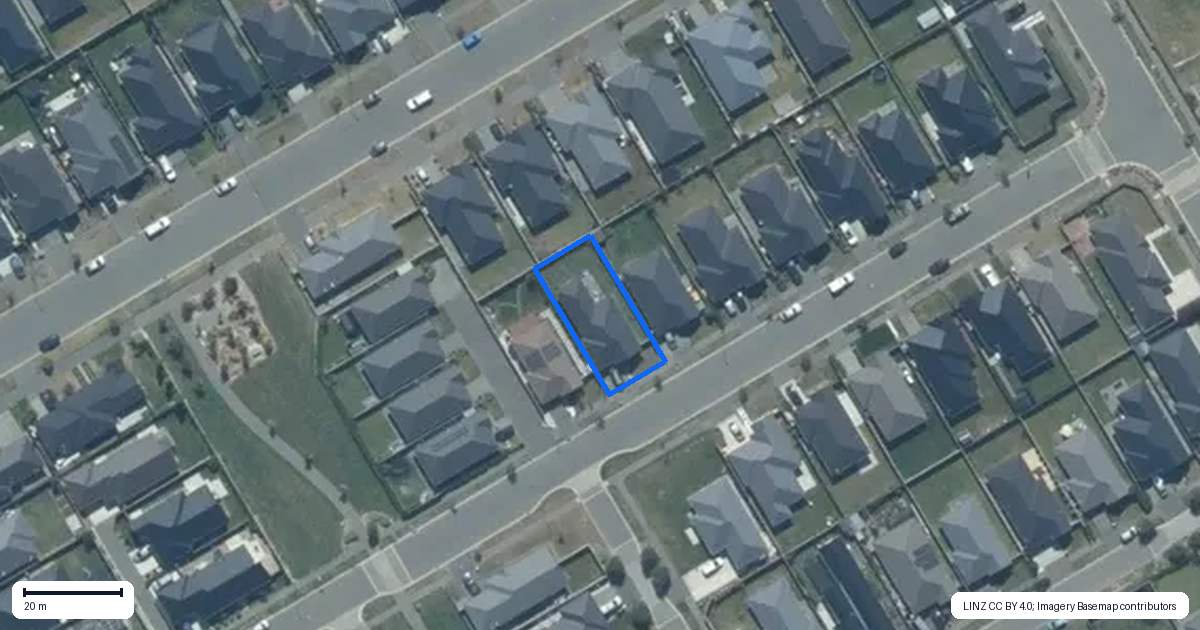 Property context map for 21 Wakefield Drive, Rolleston