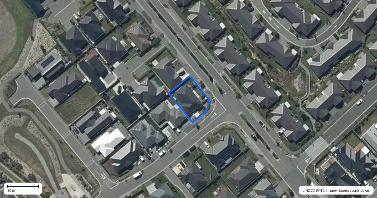 Property context map for 43 William Deans Drive, Prebbleton
