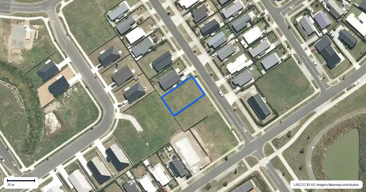Property context map for 65 Whites Way, Te Kauwhata