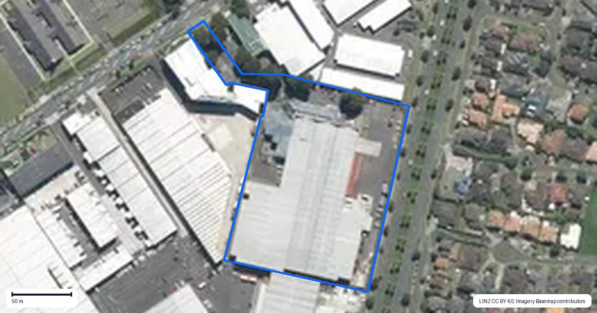 Property context map for 439 East Tamaki Road, East Tamaki, Auckland