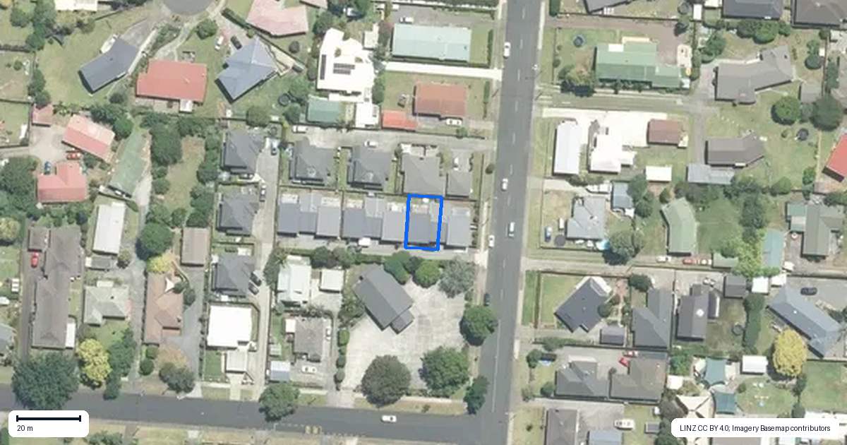 Property context map for 61B Wellington Street, Pukekohe