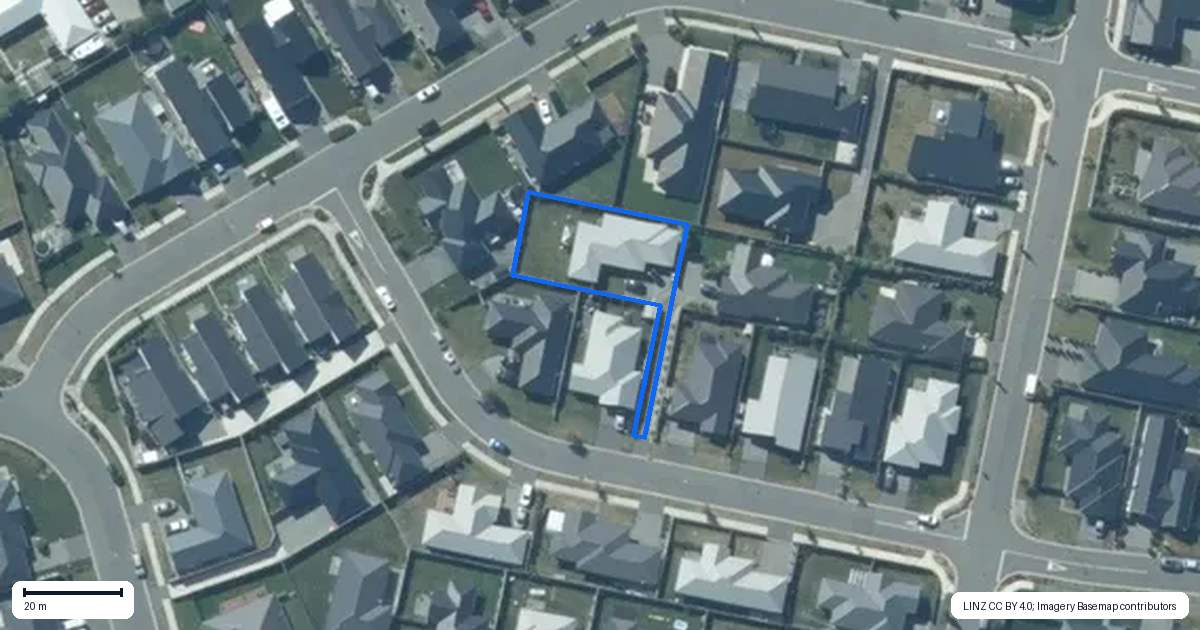Property context map for 12 Burrow Street, Rolleston