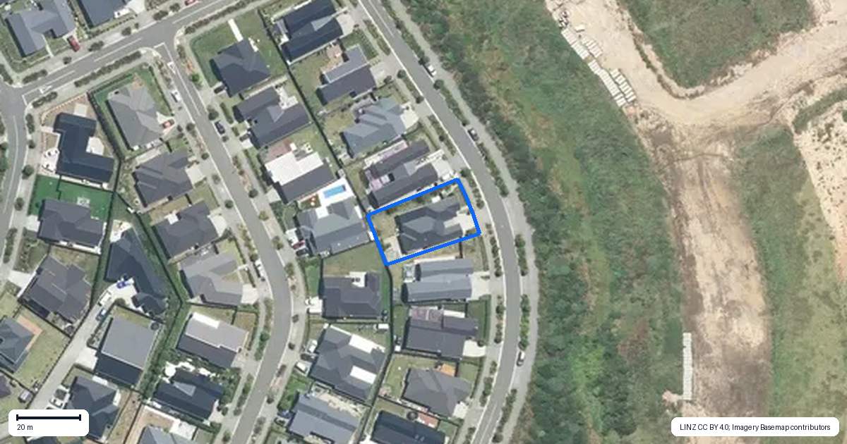 Property context map for 55 Te Paea Avenue, Paerata, Pukekohe