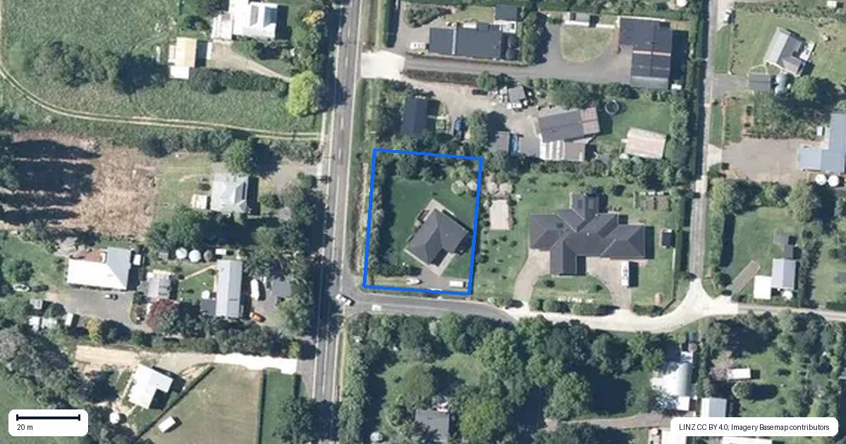 Property context map for 1 Pumpkin Flat Road, Kuaotunu, Whitianga