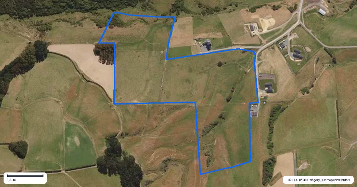Property context map for 70 Kens Lane, Sawyers Bay, Dunedin