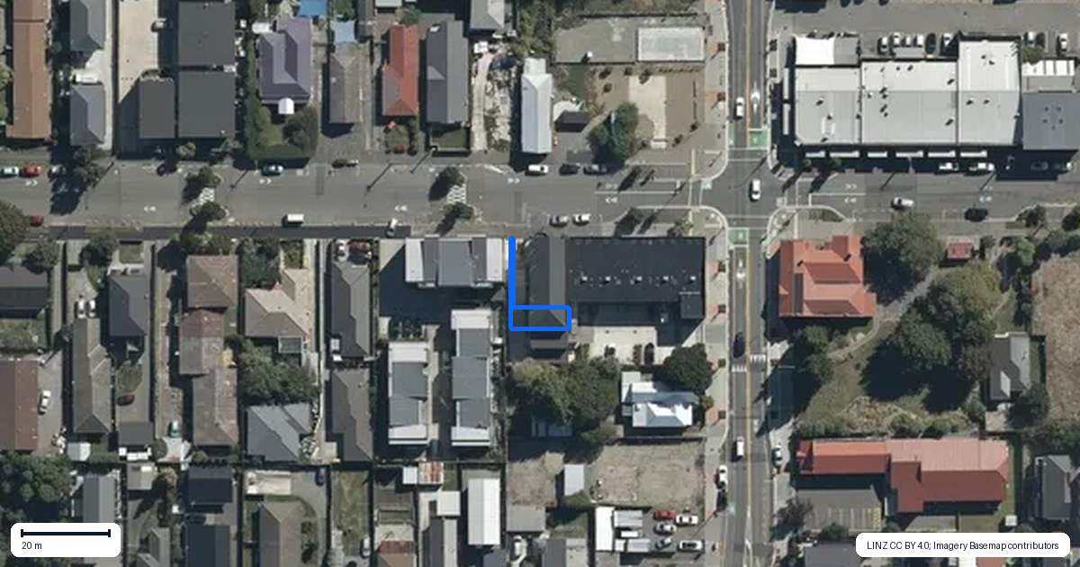 Property context map for 5/378 Worcester Street, Linwood, Christchurch