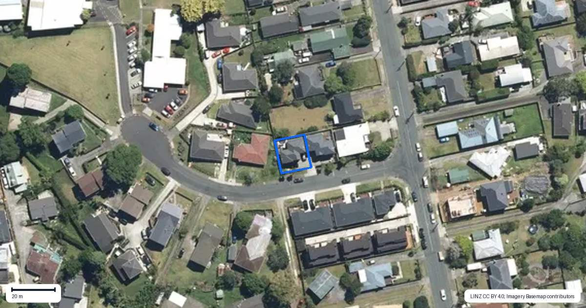 Property context map for 1A Grandison Crescent, New Lynn, Auckland