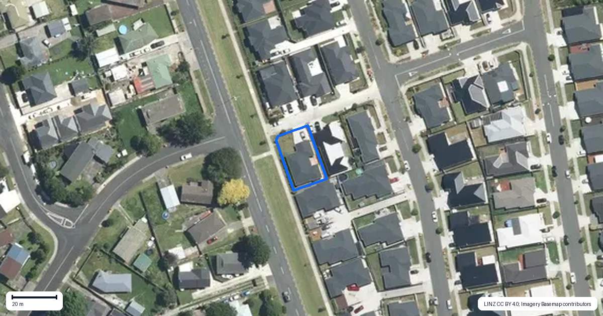 Property context map for 5 Strummers Lane, Papakura