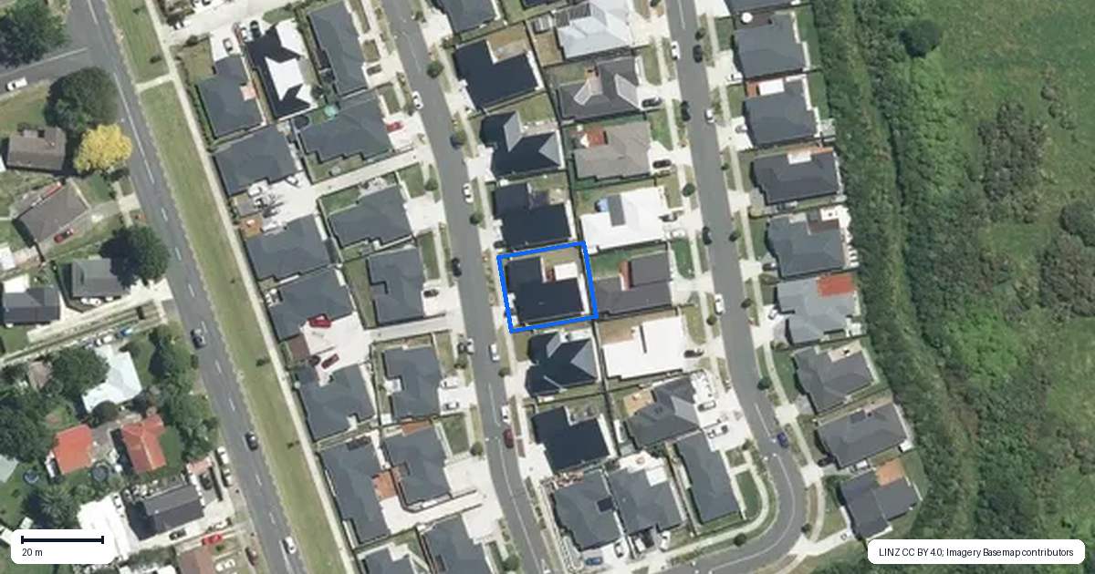 Property context map for 7 Perkins Street, Papakura