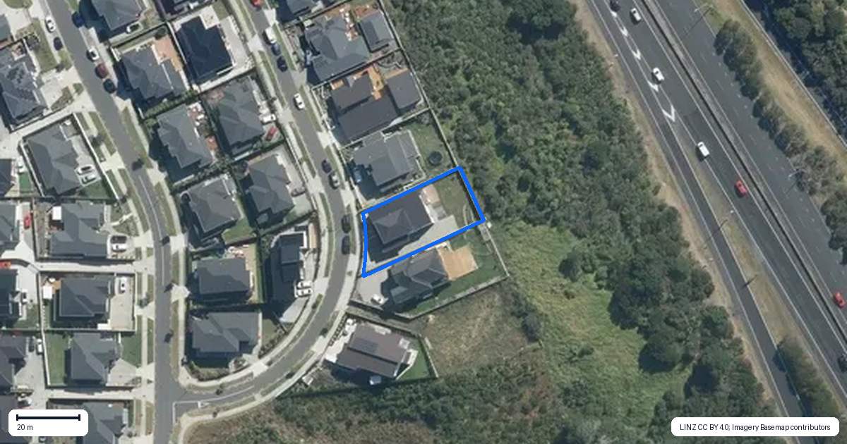 Property context map for 23 Paikea Street, Albany Heights, Auckland