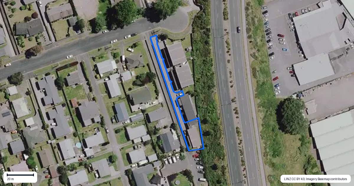 Property context map for 6/100 East Street, Enderley, Hamilton